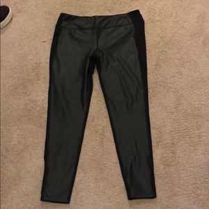 Athleta leather leggings